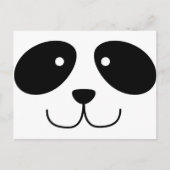 Panda Face Postcard Postkarte (Vorderseite)