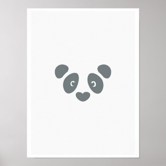 Panda Face Poster (Vorne)