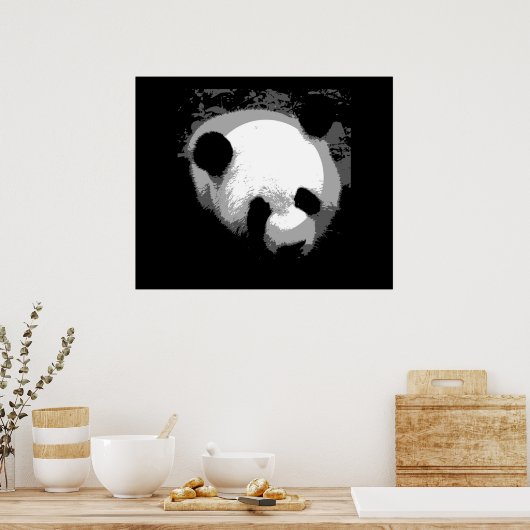 Panda Face Poster Print - Panda Poster (Küche)