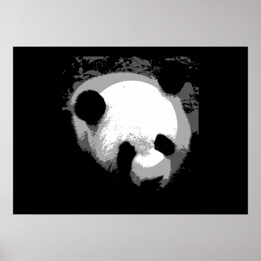 Panda Face Poster Print - Panda Poster (Vorne)