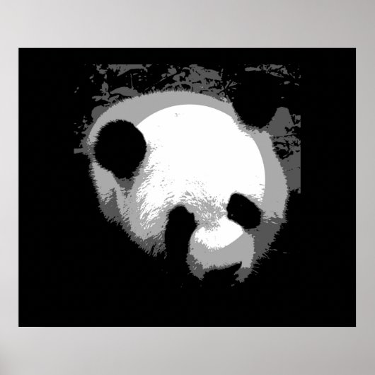 Panda Face Poster Print - Panda Poster (Vorne)