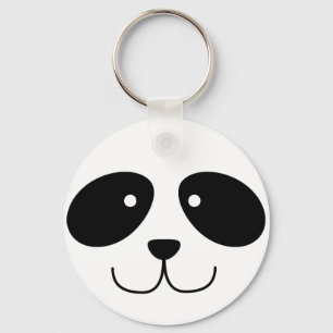 Panda Face Schlüsselanhänger