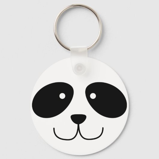 Panda Face Schlüsselanhänger (Vorderseite)