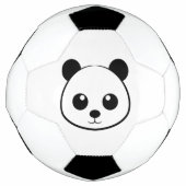 Panda Face Soccer Ball lächeln - Süße Tier Sport (Vorderseite)