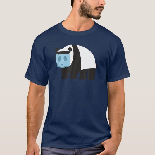 Panda Face Wearing Shield Quarantine Funny Kawaii T-Shirt (Vorderseite)