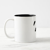 Panda Face Zweifarbige Tasse (Links)