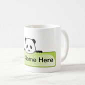 Panda-Fahne Kaffeetasse (VorderseiteRechts)