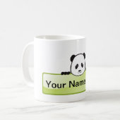 Panda-Fahne Kaffeetasse (Vorderseite Links)