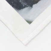 Panda-Familie in Schneedecke Fleecedecke (Ecke)