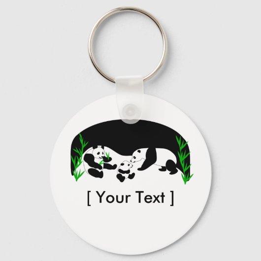 Panda Family Schlüsselanhänger (Vorderseite)