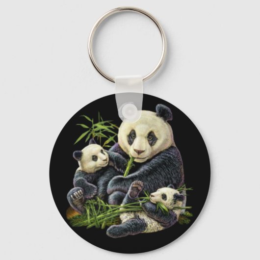 Panda Family Schlüsselanhänger (Vorderseite)