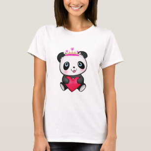 Panda-Fan-Geschenk zum Valentinstag Herz-Geschenk T-Shirt