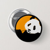panda. Farbe anpassbarer Kreis. Button (Vorne & Hinten)