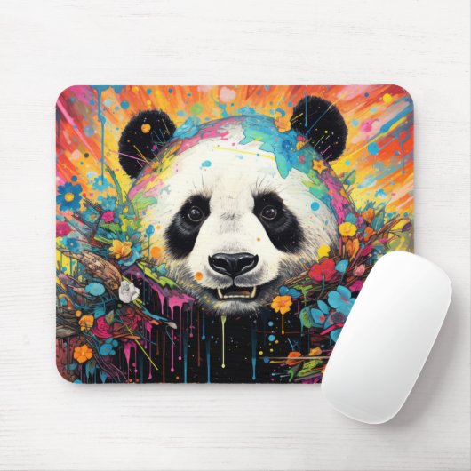 Panda Farbencharakter Mousepad (Mit Mouse)