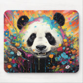 Panda Farbencharakter Mousepad (Vorne)