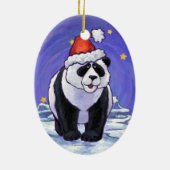 Panda-Feiertag Keramikornament (Hinten)