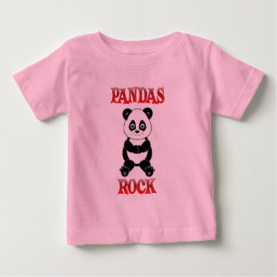 Panda-Felsen Baby T-shirt