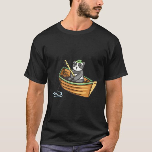 Panda-Fischerei T-Shirt (Vorderseite)