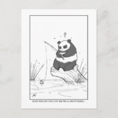 Panda Fishing Postkarte (Vorderseite)
