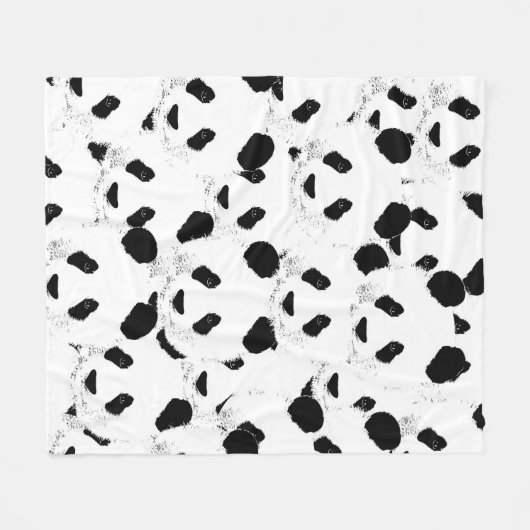 Panda Fleecedecke (Vorderseite (Horizontal))
