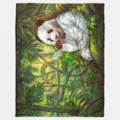 Panda Fleecedecke (Vorderseite)