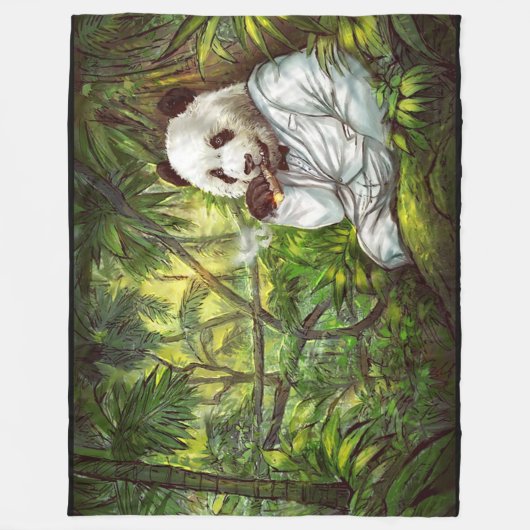 Panda Fleecedecke (Vorderseite)