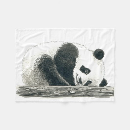 Panda Fleecedecke (Vorderseite (Horizontal))