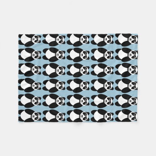 Panda Fleecedecke (Vorderseite (Horizontal))