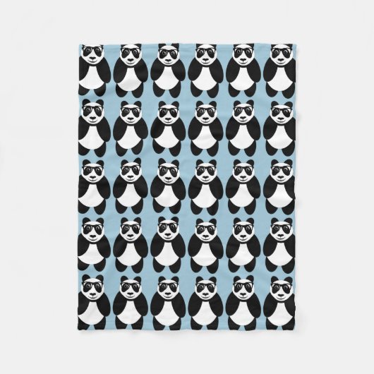 Panda Fleecedecke (Vorderseite)