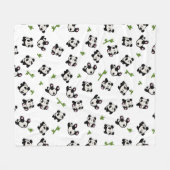 Panda Fleecedecke (Vorderseite (Horizontal))