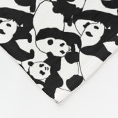 Panda Fleecedecke (Ecke)