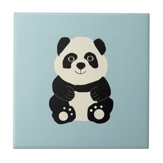 Panda Fliese (Vorderseite)