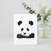 Panda Flüchtigen Blicke Out Postkarte (Stehend Vorderseite)