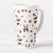 Panda fofo com morango milchtasse (Rechte Ecke)