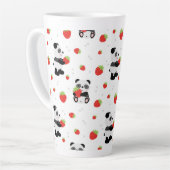 Panda fofo com morango milchtasse (Linke Ecke)