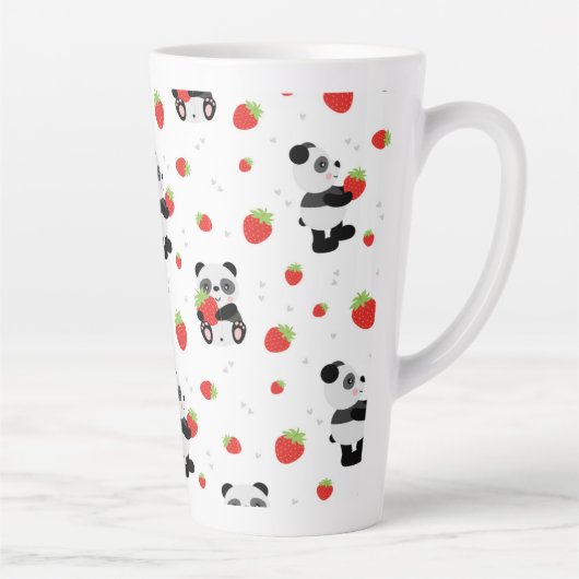 Panda fofo com morango milchtasse (Rechts)