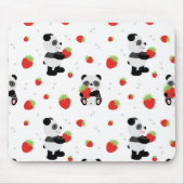 Panda fofo com morango mousepad (Vorne)