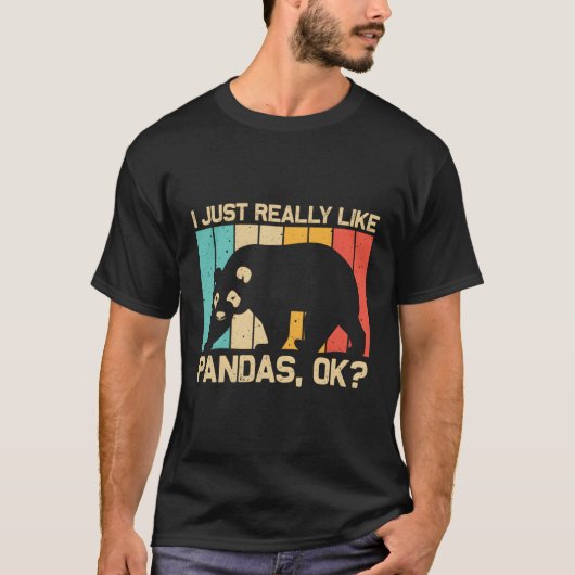 Panda for Panda Bear Animal Zookeeper T-Shirt (Vorderseite)