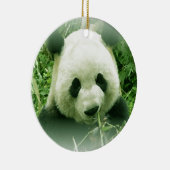 Panda Forest Grass Blätter Weihnachtsbaum Ornament (Rechts)