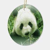 Panda Forest Grass Blätter Weihnachtsbaum Ornament (Links)
