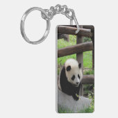 Panda Foto - Personalizable Schlüsselanhänger (Vorderseite links)