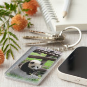 Panda Fotograf Schlüsselanhänger (Vorderseite rechts)