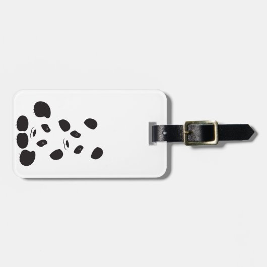 Panda-Freundschaft Gepäckanhänger (Vorderseite horizontal)