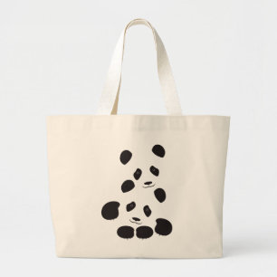 Panda-Freundschaft Jumbo Stoffbeutel