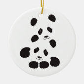 Panda-Freundschaft Keramikornament (Vorne)