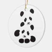 Panda-Freundschaft Keramikornament (Links)