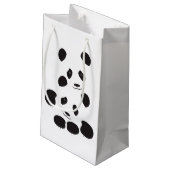 Panda-Freundschaft Kleine Geschenktüte (Rückseite Schrägansicht)