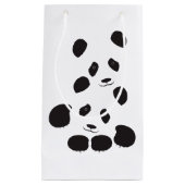 Panda-Freundschaft Kleine Geschenktüte (Vorderseite)