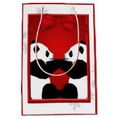 Panda Friends Christmas Med GB Mittlere Geschenktüte (Vorderseite)