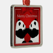 Panda Friends Weihnachts Premium Ornament (Rechts)